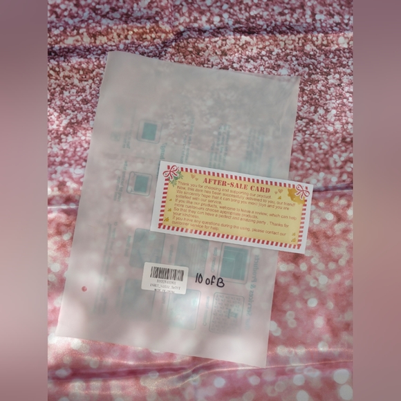 Decorative backdrop cloth with the design shown come unopen (pink/rose gold 8B) - Picture 9 of 12